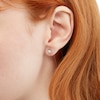 Thumbnail Image 2 of 4mm Crystal Stud Piercing Earrings in Solid Stainless Steel