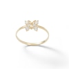 Thumbnail Image 0 of Child's Cubic Zirconia Butterfly Ring in 10K Gold - Size 3