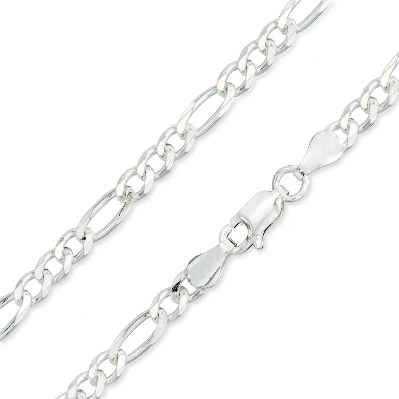 Made in Italy 100 Gauge Figaro Chain Necklace in Solid Sterling Silver - 26"