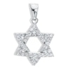 Thumbnail Image 0 of Cubic Zirconia Star of David Necklace Charm in Sterling Silver