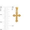 Thumbnail Image 1 of Budded Cross Necklace Charm in 10K Solid Gold
