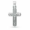Thumbnail Image 0 of Small Polished Crucifix Charm in Sterling Silver