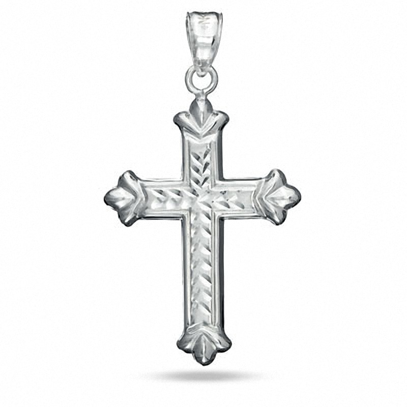 Equal cross pendant Religious cross pendant Religious cross charm Vintage equal cross silver charm Silver cross Cross pendant