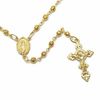Thumbnail Image 0 of Rosary Necklace in Brass with 14K Gold Plate - 24"