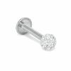 Thumbnail Image 0 of 016 Gauge Labret with Crystals in Stainless Steel
