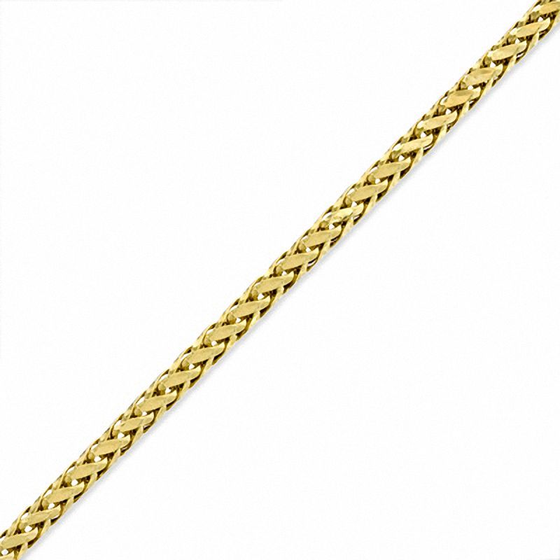 2.7mm Wheat Chain Bracelet in 10K Gold -7.25"