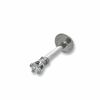 Thumbnail Image 0 of 10K Solid White Gold Diamond Accent Stud - 18G