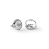 Thumbnail Image 1 of 1/6 CT. T.W. Composite Diamond Raised Square Stud Earrings in Sterling Silver