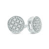Thumbnail Image 0 of Diamond Accent Circle Stud Earrings in Sterling Silver