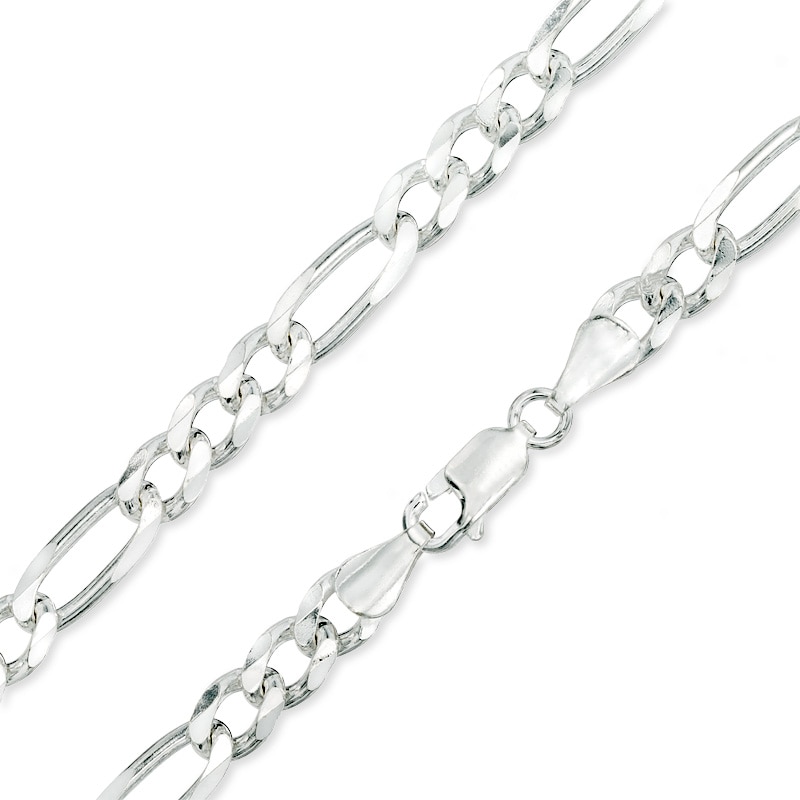 Made in Italy 150 Gauge Figaro Chain Necklace in Sterling Silver - 24"