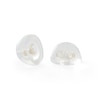 Thumbnail Image 1 of 6mm Princess-Cut Black Crystal Stud Earrings in 10K Gold