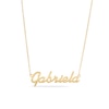 Thumbnail Image 0 of Script Name Necklace in 10K Gold (1 Line)