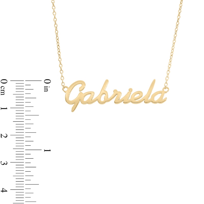 Script Name Necklace in 10K Gold (1 Line)