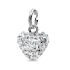 Thumbnail Image 0 of Crystal Heart Charm in Sterling Silver