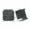 Thumbnail Image 0 of 1/6 CT. T.W. Black Diamond Raised Square Stud Earrings in Sterling Silver