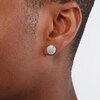 Thumbnail Image 2 of Diamond Accent Round Stud Earrings in Sterling Silver