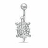 Thumbnail Image 0 of 014 Gauge Belly Button Ring with Crystals in Stainless Steel