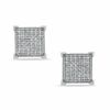 Thumbnail Image 0 of 1/5 CT. T.W. Diamond Square Stud Earrings in Sterling Silver