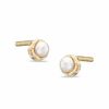 Thumbnail Image 0 of Child's 2.5mm Cultured Freshwater Pearl Stud Earrings in 10K Gold