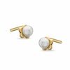 Thumbnail Image 0 of Child's 2.5mm Cultured Freshwater Pearl Flower Stud Earrings in 10K Gold