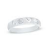 Thumbnail Image 0 of Cubic Zirconia "LOVE" Band in Sterling Silver - Size 6