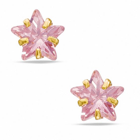 Pink Star Frog Earring