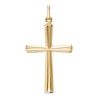Thumbnail Image 0 of Polished Cross Necklace Charm in 10K Gold