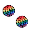 Thumbnail Image 0 of Multi-Color Crystal Rainbow Stud Earrings in Sterling Silver