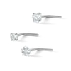 Thumbnail Image 0 of Solid Stainless Steel CZ Nose Stud Set - 20G