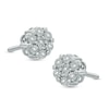 Thumbnail Image 0 of Diamond Accent Flower Cluster Stud Earrings in Sterling Silver
