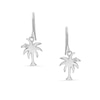 Thumbnail Image 0 of Child's Diamond Accent Palm Tree Drop Earrings in Sterling Silver