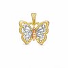 Thumbnail Image 0 of Tri-Tone Butterfly Charm in Sterling Silver and 14K Gold Plate