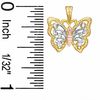 Thumbnail Image 1 of Tri-Tone Butterfly Charm in Sterling Silver and 14K Gold Plate