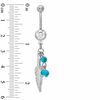 Thumbnail Image 1 of 014 Gauge Dream Catcher Belly Button Ring in Stainless Steel