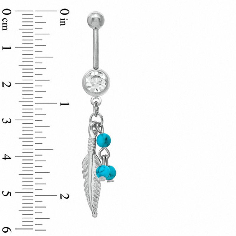 014 Gauge Dream Catcher Belly Button Ring in Stainless Steel