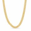 Thumbnail Image 0 of Brass with 14K Gold Plate 8mm Cuban Link Chain Necklace - 30"