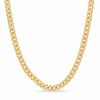 Thumbnail Image 0 of Brass with 14K Gold Plate 5mm Cuban Link Chain Necklace - 24"