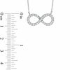 Thumbnail Image 1 of Cubic Zirconia Infinity Necklace in Sterling Silver