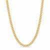 Thumbnail Image 0 of Brass with 14K Gold Plate 4mm Cuban Link Chain Necklace - 24"