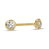 Thumbnail Image 0 of Child's 3mm Cubic Zirconia Solitaire Stud Earrings in 10K Gold