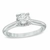 Thumbnail Image 0 of 1/2 CT. Diamond Solitaire Engagement Ring in 10K White Gold - Size 7