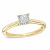 Thumbnail Image 0 of 1/5 CT. Princess-Cut Diamond Solitaire Engagement Ring in 10K Gold - Size 7