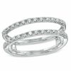 Thumbnail Image 0 of 1/8 CT. T.W. Diamond Solitaire Enhancer in 10K White Gold - Size 7