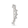 Thumbnail Image 0 of Journey Square Crystal Ear Pin Single in Sterling Silver