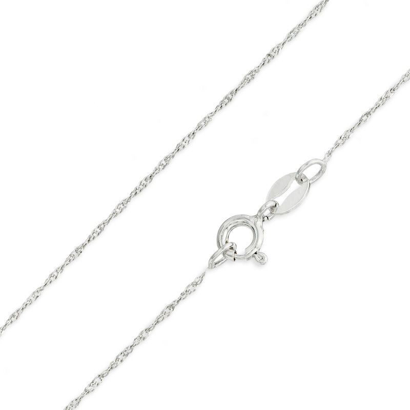 020 Gauge Singapore Chain Necklace in Sterling Silver - 22"