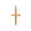 Thumbnail Image 0 of Polished Cross Necklace Charm in 10K Stamp Hollow Gold