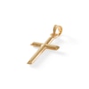 Thumbnail Image 1 of Polished Cross Necklace Charm in 10K Stamp Hollow Gold
