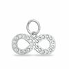 Thumbnail Image 0 of Cubic Zirconia Infinity Charm in Sterling Silver
