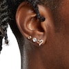 Thumbnail Image 3 of 5mm Cubic Zirconia, Polished Ball and Heart Stud Earrings Set in 10K Gold