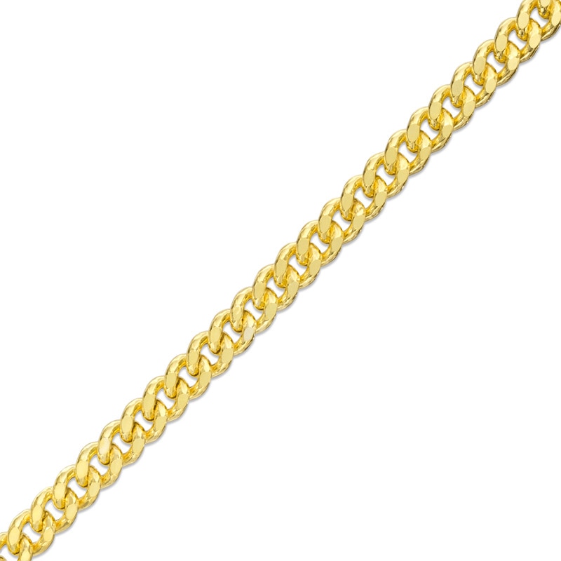 160 Gauge Curb Chain Bracelet in 10K Gold Bonded Sterling Silver - 8.5"
